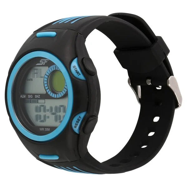 SF Super Fibre Digital Dial Plastic Strap Watch for Men 77072pp02 - KRISHNA WATCH COMPANY