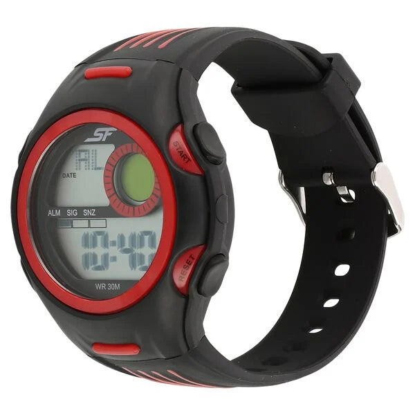 SF Super Fibre Digital Dial Plastic Strap Watch for Men 77072pp03 - KRISHNA WATCH COMPANY