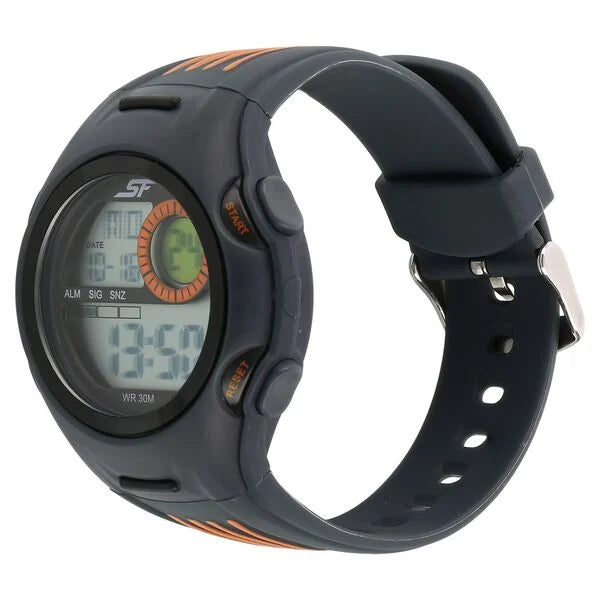 SF Super Fibre Digital Dial Plastic Strap Watch for Men 77072pp05 - KRISHNA WATCH COMPANY