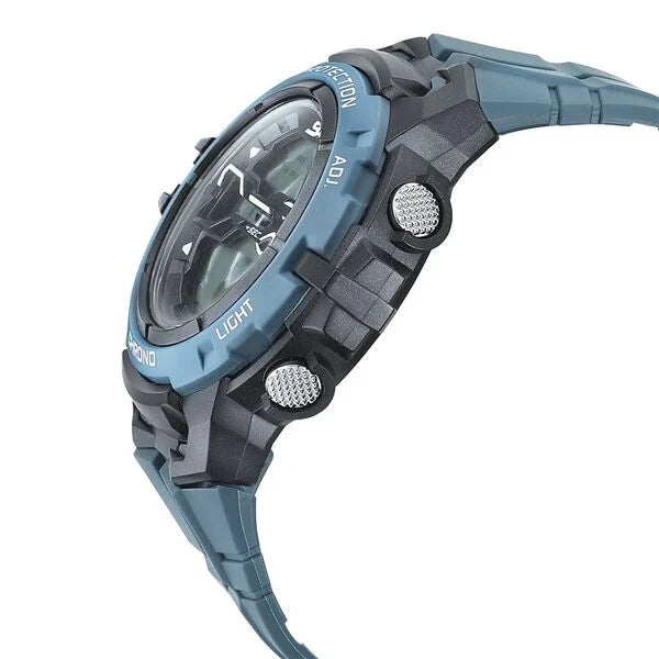 SF Digital Dial Blue Polyurethane Strap Watch For Men 77076pp05 - KRISHNA WATCH COMPANY