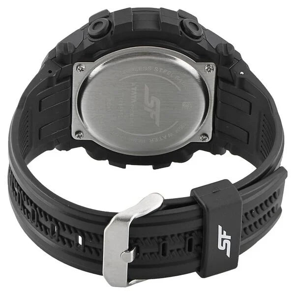 SF Digital Dial Plastic Strap Watch for Men 77080pp02 - KRISHNA WATCH COMPANY