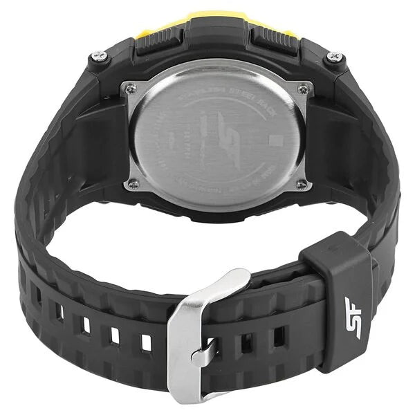 Sonata SF Digital Dial Plastic Strap Watch for Men nm77081pp04w / 77081pp04w - KRISHNA WATCH COMPANY