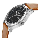 Sonata Quartz Analog with Day and Date Watch for Men 77082sl08w