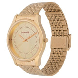 Sonata Quartz Analog Champagne Dial Stainless Steel Strap Watch for Men - NT77082YM02