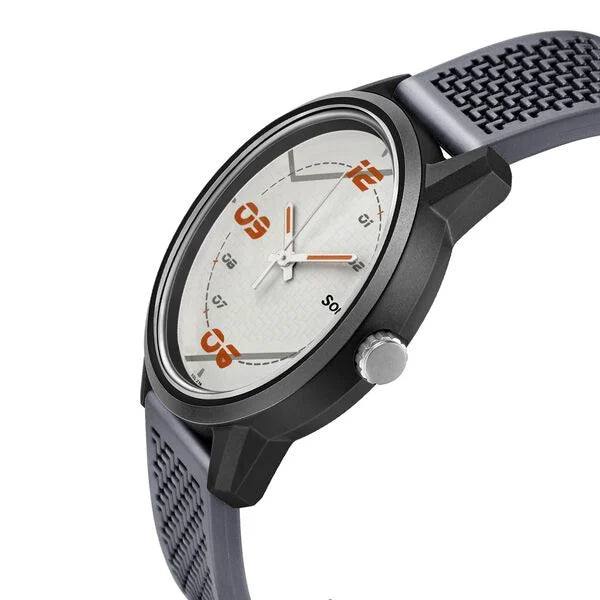 Sonata Quartz Analog PU Strap Watch for Men - 77085PP09W - KRISHNA WATCH COMPANY