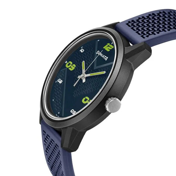 Sonata Quartz Analog PU Strap Watch for Men - 77085PP14W - KRISHNA WATCH COMPANY