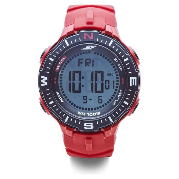 Sonata SF Digital Dial Silicone Strap Watch for Men 77095pp03 - KRISHNA WATCH COMPANY