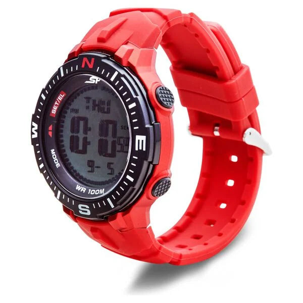 Sonata SF Digital Dial Silicone Strap Watch for Men 77095pp03 - KRISHNA WATCH COMPANY