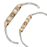 Sonata Modern Bandhan Quartz Analog Pink Dial Stainless Steel Strap Watch for Couple 7710587050km02