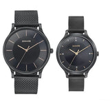 Sonata Modern Bandhan Quartz Analog Black Dial Watch for Couple - 7710587050NM02