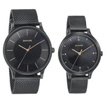 Sonata Modern Bandhan Quartz Analog Black Dial Watch for Couple - 7710587050NM02