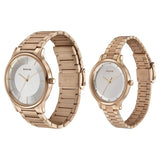 Sonata Modern Bandhan Quartz Analog Silver Dial Stainless Steel Strap Watch for Couple 7710587050wm02
