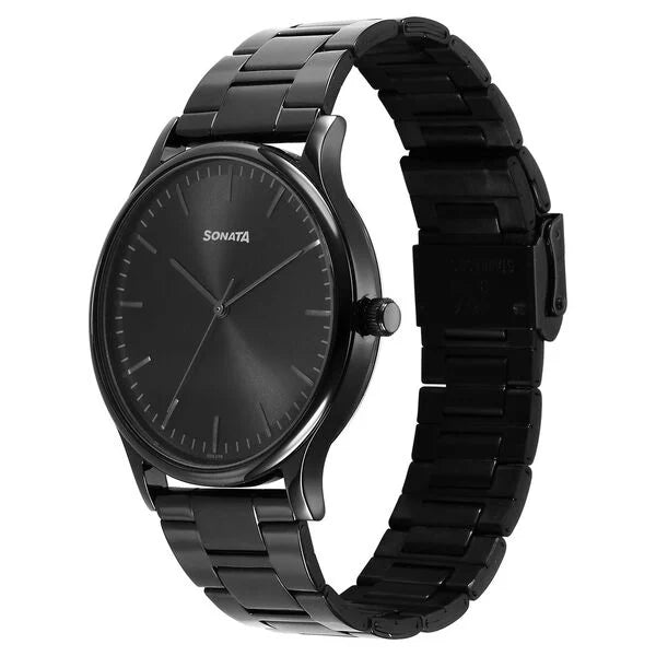 Sonata Aspire Quartz Analog Watch For Men - 77105NM07W - KRISHNA WATCH COMPANY