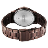Sonata Aspire Quartz Analog Brown Dial Watch For Men - 77105QM06W - KRISHNA WATCH COMPANY