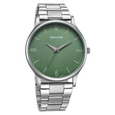 Sonata Aspire Quartz Analog Green Dial Stainless Steel Strap Watch for Men 77105SM13
