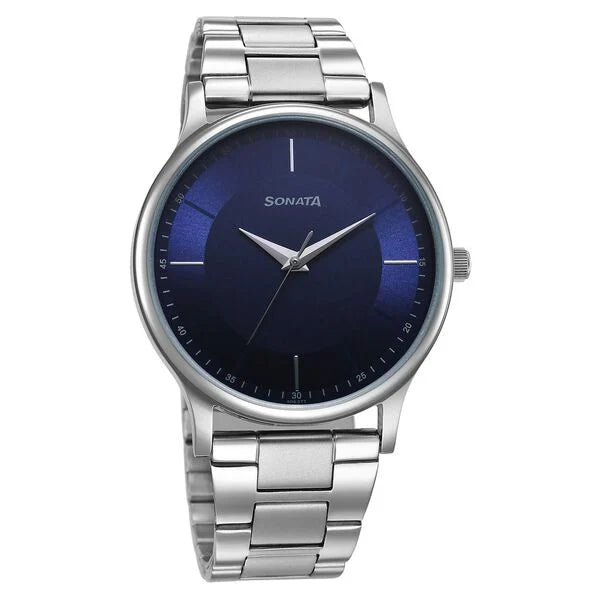 Sonata Aspire Quartz Analog 77105SM15W - KRISHNA WATCH COMPANY
