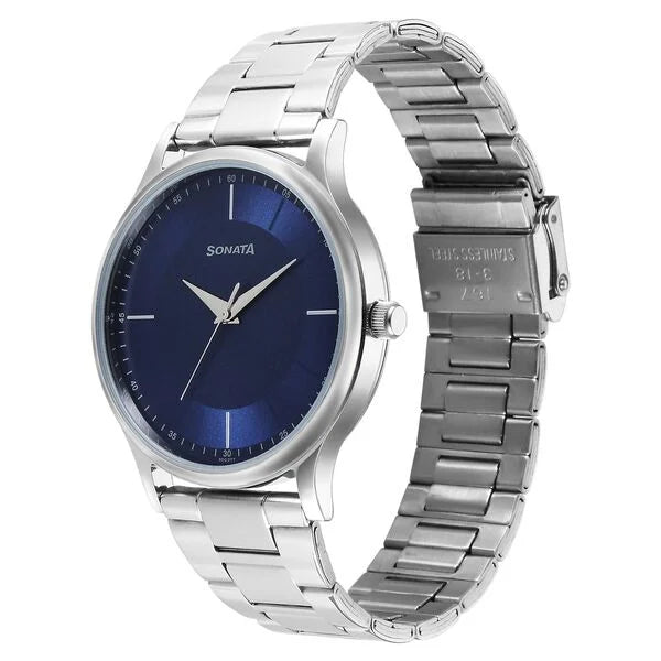 Sonata Aspire Quartz Analog 77105SM15W - KRISHNA WATCH COMPANY