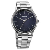 Sonata Aspire Quartz Analog Blue Dial Stainless Steel Strap Watch For Men NS77105SM19W