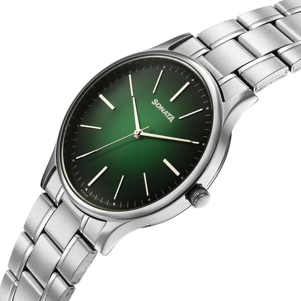 Sonata Aspire Quartz Analog Watch For Men - 77105SM24W - KRISHNA WATCH COMPANY