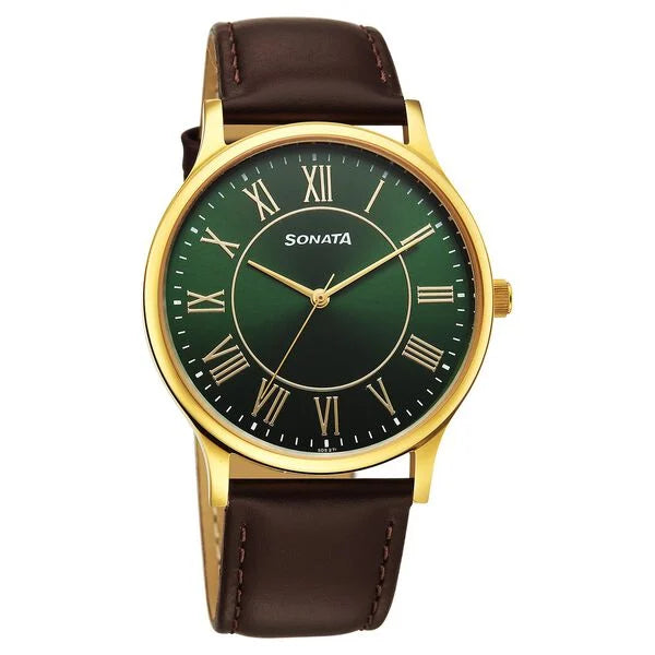 Sonata Traditional Essentials Quartz Analog Watch For Men 77105yl04w - KRISHNA WATCH COMPANY