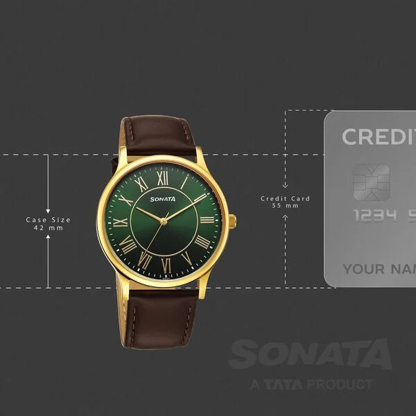 Sonata Traditional Essentials Quartz Analog Watch For Men 77105yl04w - KRISHNA WATCH COMPANY