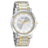 Sonata Quartz Analog with Date Silver Dial Stainless Steel Strap Watch for Men 77108BM02W