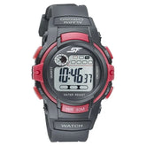 SF Digital Dial Black PU Strap Watch for Men 77110pp01