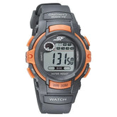 SF Digital Dial Black PU Strap Watch for Men 77110pp04