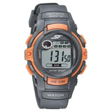 SF Digital Dial Black PU Strap Watch for Men 77110pp04