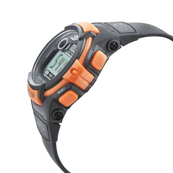 SF Digital Dial Black PU Strap Watch for Men 77110pp04 - KRISHNA WATCH COMPANY