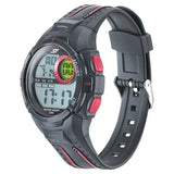 SF Digital Dial Black PU Strap Watch for Men 77112pp01