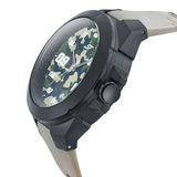 SF Turbo Quartz Analog Multicoloured Dial PU Strap Watch for Men 77114pp03w