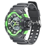 SF Quartz Analog Digital Black Dial PU Strap Watch for Men - 77118PP04W - KRISHNA WATCH COMPANY