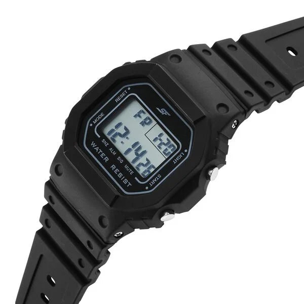 SF Hexa Digital Dial Unisex Watch With Polyurethane Strap 77122pp02 - KRISHNA WATCH COMPANY