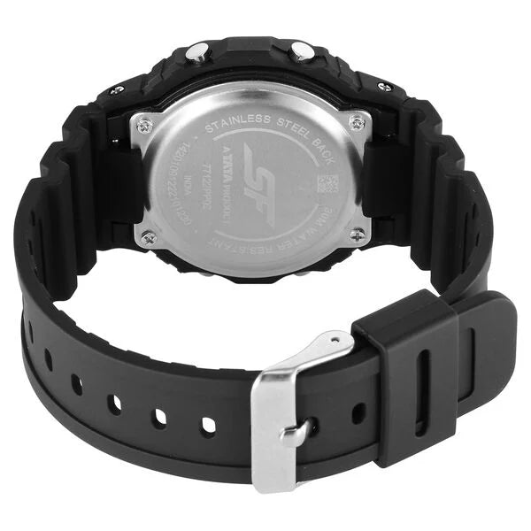 SF Hexa Digital Dial Unisex Watch With Polyurethane Strap 77122pp02 - KRISHNA WATCH COMPANY