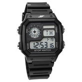 SF Hexa Digital Dial Unisex Watch With Polyurethane Strap 77123pp01