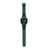 SF Digital Dial Green PU Strap Watch For Unisex 77123pp03