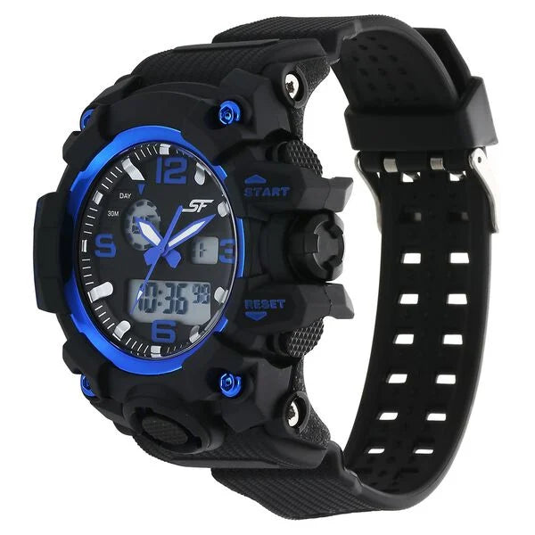 SF Sparq Ana Digi Black Dial Polyurethane Strap Watch for Men 77129pp03w - KRISHNA WATCH COMPANY