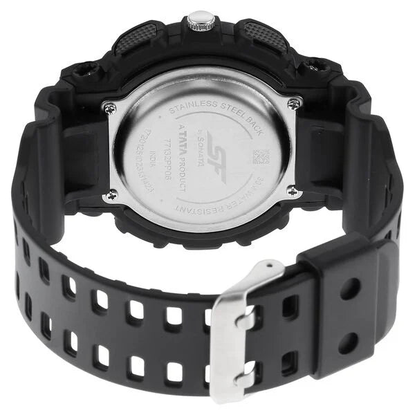 SF Dreamer Series Black Round Dial Black Plastic Strap Watch For Men 77132pp06w - KRISHNA WATCH COMPANY