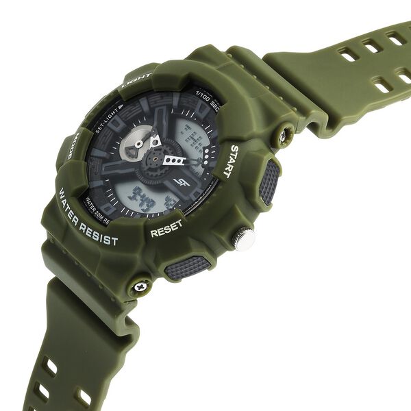 Sonata SF Dreamer Series Quartz Digital Analog Digital Black Plastic Strap for Men 77132pp08w - KRISHNA WATCH COMPANY