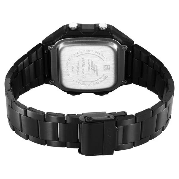 SF Digital Dial Black Stainless Steel Strap Watch For Unisex 77134pm02w - KRISHNA WATCH COMPANY