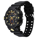 SF Analog Digital Black Dial PU Strap Watch For Men 77138pp02w