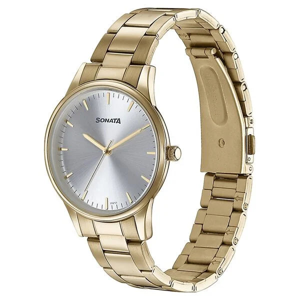 Sonata Quartz Analog Watch For Men 77144ym02 - KRISHNA WATCH COMPANY