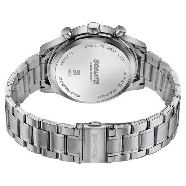 Sonata Wedding Edit Quartz Multifunction Watch For Men - 77146SM01 - KRISHNA WATCH COMPANY