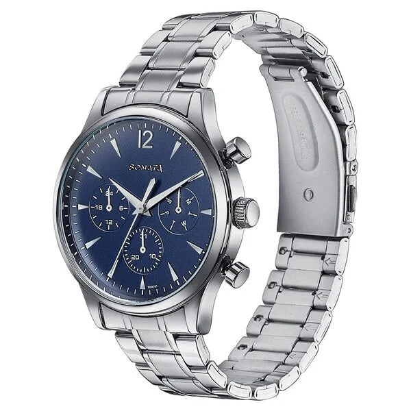 Sonata Wedding Edit Quartz Multifunction Watch For Men - 77146SM02 - KRISHNA WATCH COMPANY