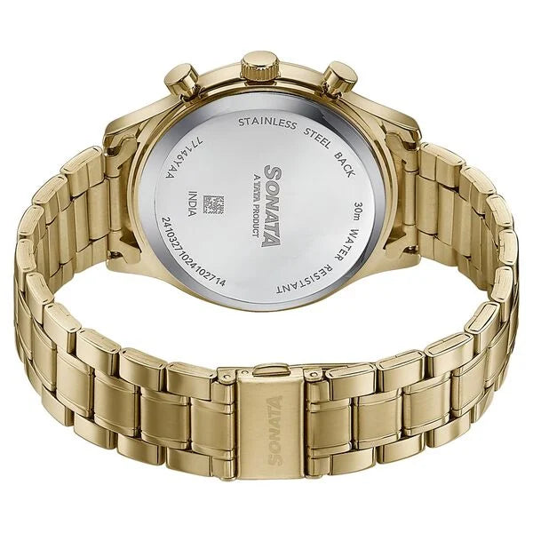 Sonata Wedding Edit Quartz Multifunction Watch For Men 77146ym02 - KRISHNA WATCH COMPANY
