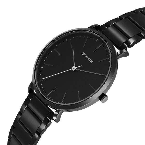 Sonata Ascent Quartz Analog Watch For Men - 77150NM01 - KRISHNA WATCH COMPANY