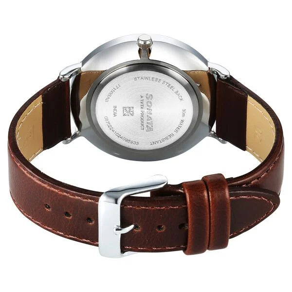 Sonata Ascent Quartz Analog with Day and Date Watch For Men 77150sl05 - KRISHNA WATCH COMPANY