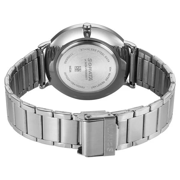 Sonata Ascent Quartz Analog with Day and Date Watch For Men 77150sm01 - KRISHNA WATCH COMPANY