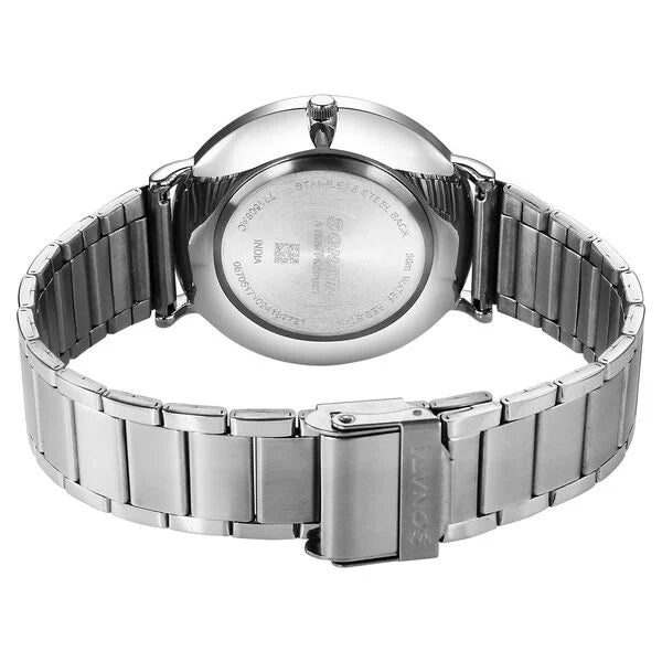 Sonata Ascent Quartz Analog Watch For Men - 77150SM02 - KRISHNA WATCH COMPANY